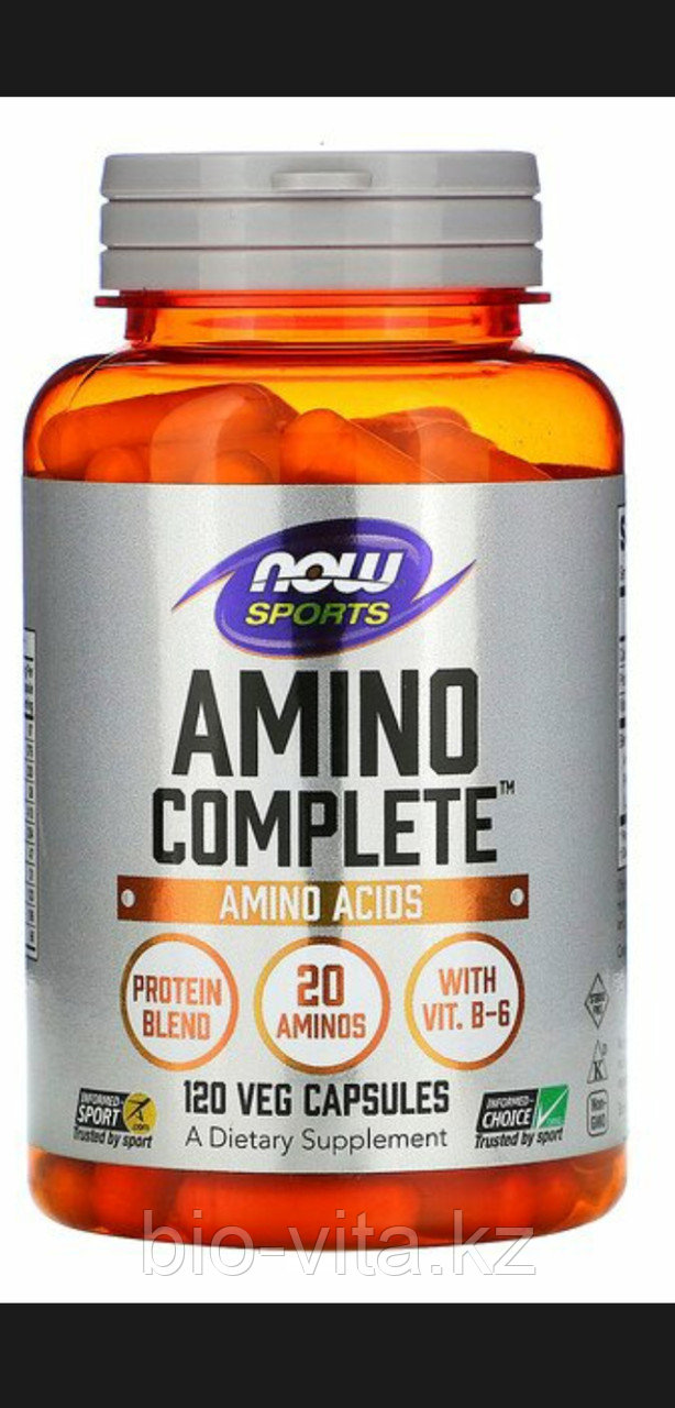 Комплекс аминокислот  Now Foods, Sports, Amino Complete, 180 капсул