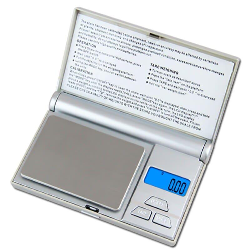 Весы ювелирные электронные карманные на батарейках Digital Scale серебристые