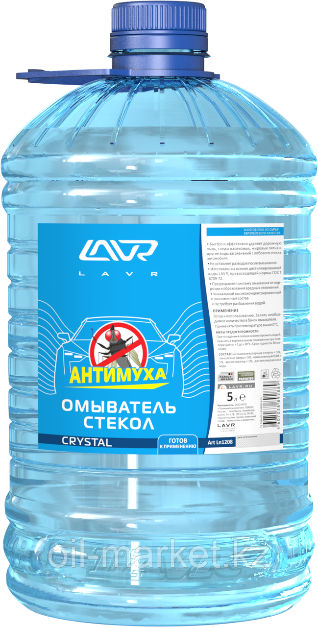 Омыватель стекол "Анти-муха" Crystal LAVR Glass Washer Anti Fly 5л