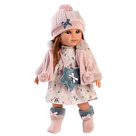 Кукла Llorens Николь шатенка в розовой курточке 35см