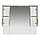 Престиж - 105 Зеркало-шкаф серебряная патина, фото 2