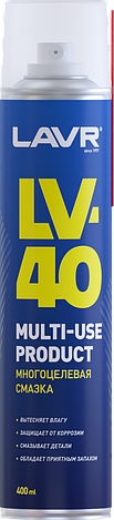Многоцелевая смазка LV-40 LAVR Multipurpose grease LV-40 400 мл (аэрозоль), фото 2