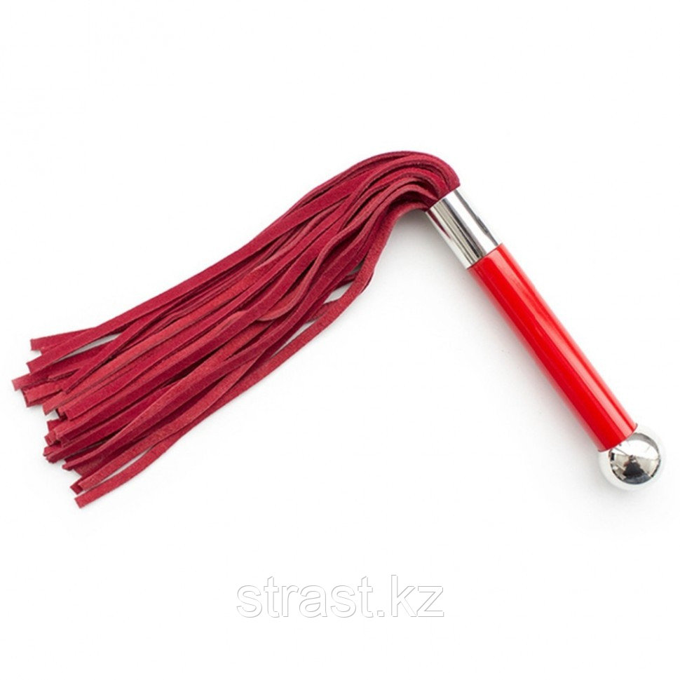 Плетка с удобной ручкой (цвет красный, черный)
