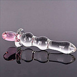 Стимулятор стеклянный Crystal Heart of Glass Pink, фото 3