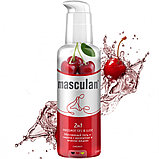 Гель-смазка массажная Masculan Massage gel&Lube Cherry 2в1, 130 мл, фото 2