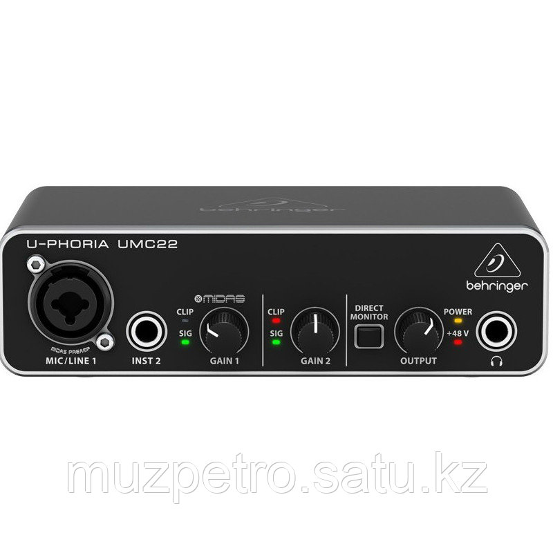 Внешняя звуковая карта BEHRINGER U-PHORIA UMC22 - фото 1 - id-p91374810