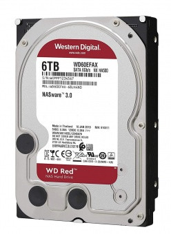 Жесткий диск для NAS систем HDD 6Tb Western Digital RED SATA 6Gb/s 3,5" 256Mb 5400rpm WD60EFAX - фото 1 - id-p74107526
