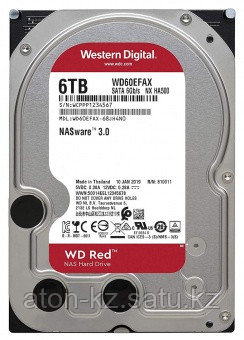 Жесткий диск для NAS систем HDD 6Tb Western Digital RED SATA 6Gb/s 3,5" 256Mb 5400rpm WD60EFAX - фото 2 - id-p74107526