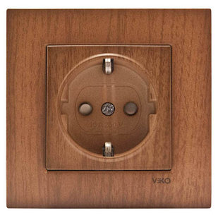 ЭЛЕКТРИЧЕСКИЙ РОЗЕТКА С ЗАЩИТНЫМИ ШТОРКАМИ И ЗАЗЕМЛЕНИЕМ NOVELLA CEVIZ