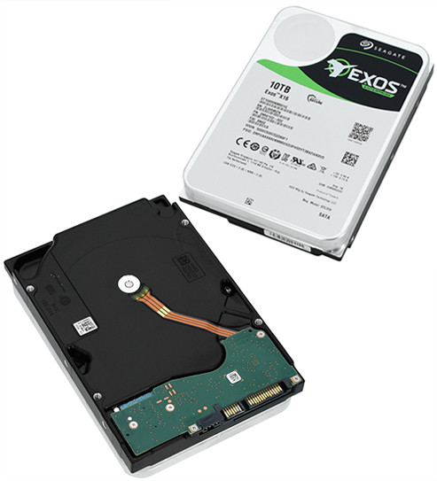 Жесткий диск Seagate Exos X16, 10000 GB HDD SATA ST10000NM001G, 7200rpm, 256MB cache, SATA 6 Gb/s - фото 1 - id-p89608398