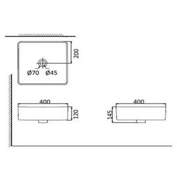 PU3400 Накладная раковина-чаша Creo PU3400 нано HDA054 - фото 2 - id-p91375459