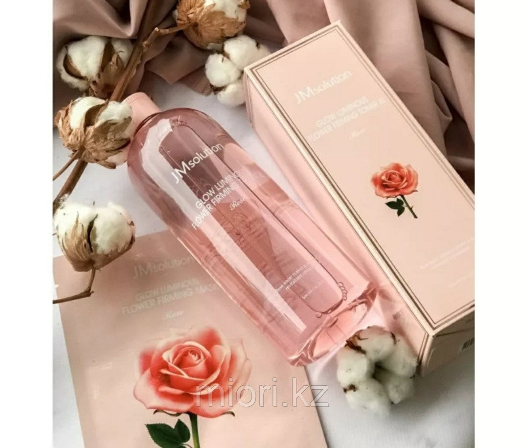 Тонер для лица с экстрактом розы JMsolution Glow Luminous Flower Firming Toner