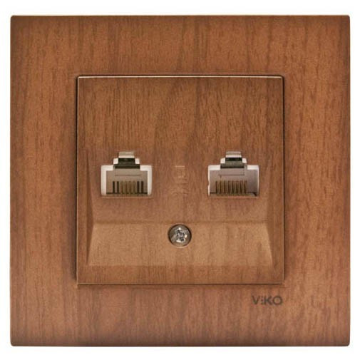 ЭЛЕКТРИЧЕСКИЙ КОМПЬЮТЕРНАЯ ТЕЛЕФОННАЯ РОЗЕТКА NOVELLA CEVIZ, фото 1