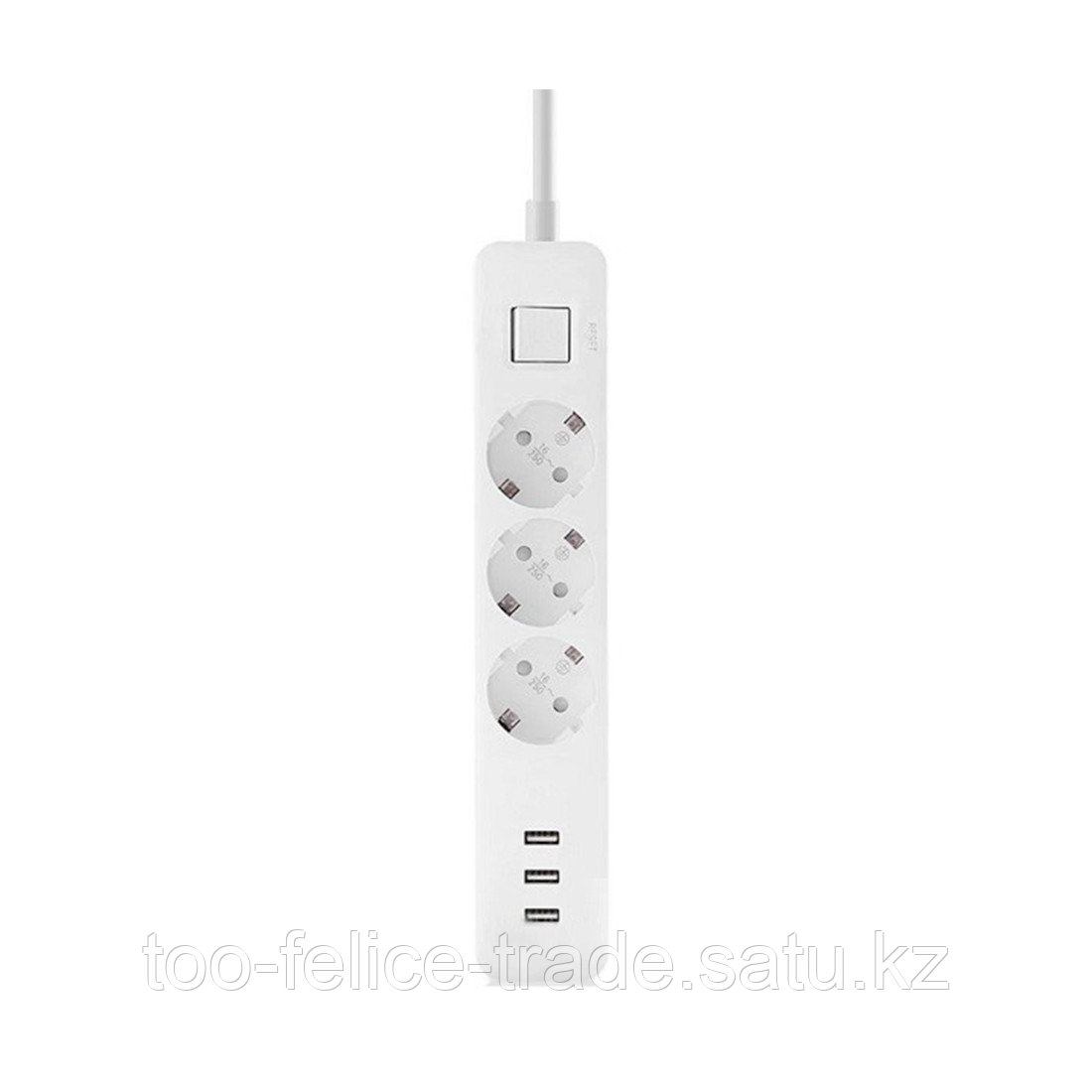 Удлинитель Xiaomi MI (3 розетки+3 USB) EU Белый - фото 3 - id-p83523365