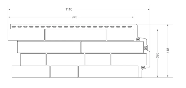 Фасадные панели Орех 975х395 мм (0,39 м2) Сланец ЭЛИТ Grand Line - фото 2 - id-p91392118