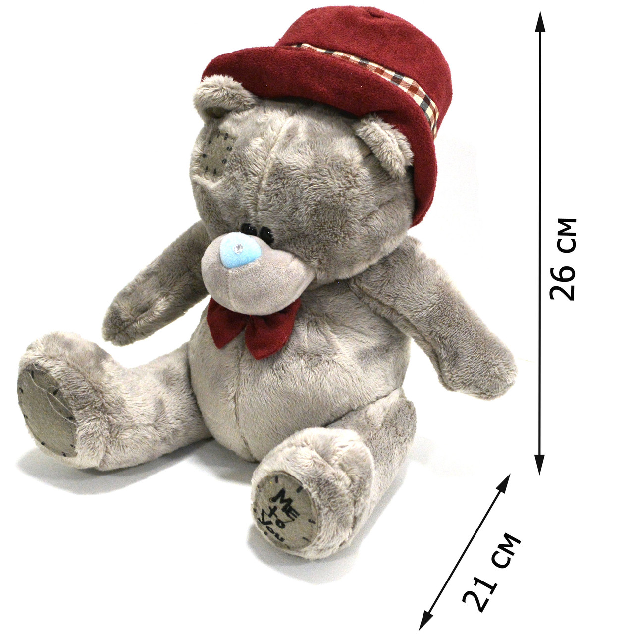 Мягкая игрушка "Мишка Тедди" 26 см в шляпе - фото 2 - id-p91371503