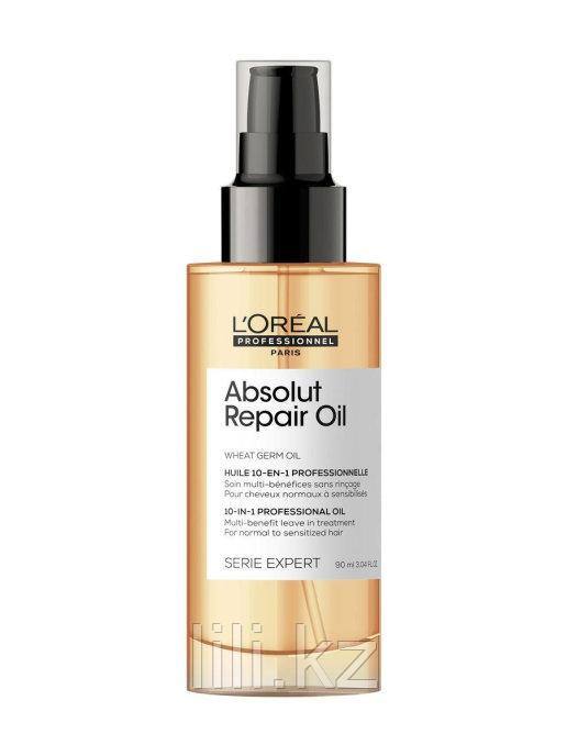 Масло для восстановления поврежденных волос 10в1 Loreal Absolut Repair Gold 90 мл.