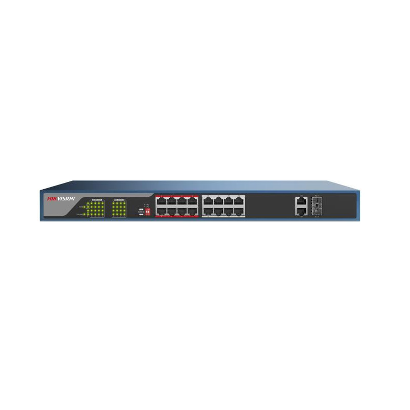 Hikvision DS-3E0318P-E PoE свитч 16-портовый