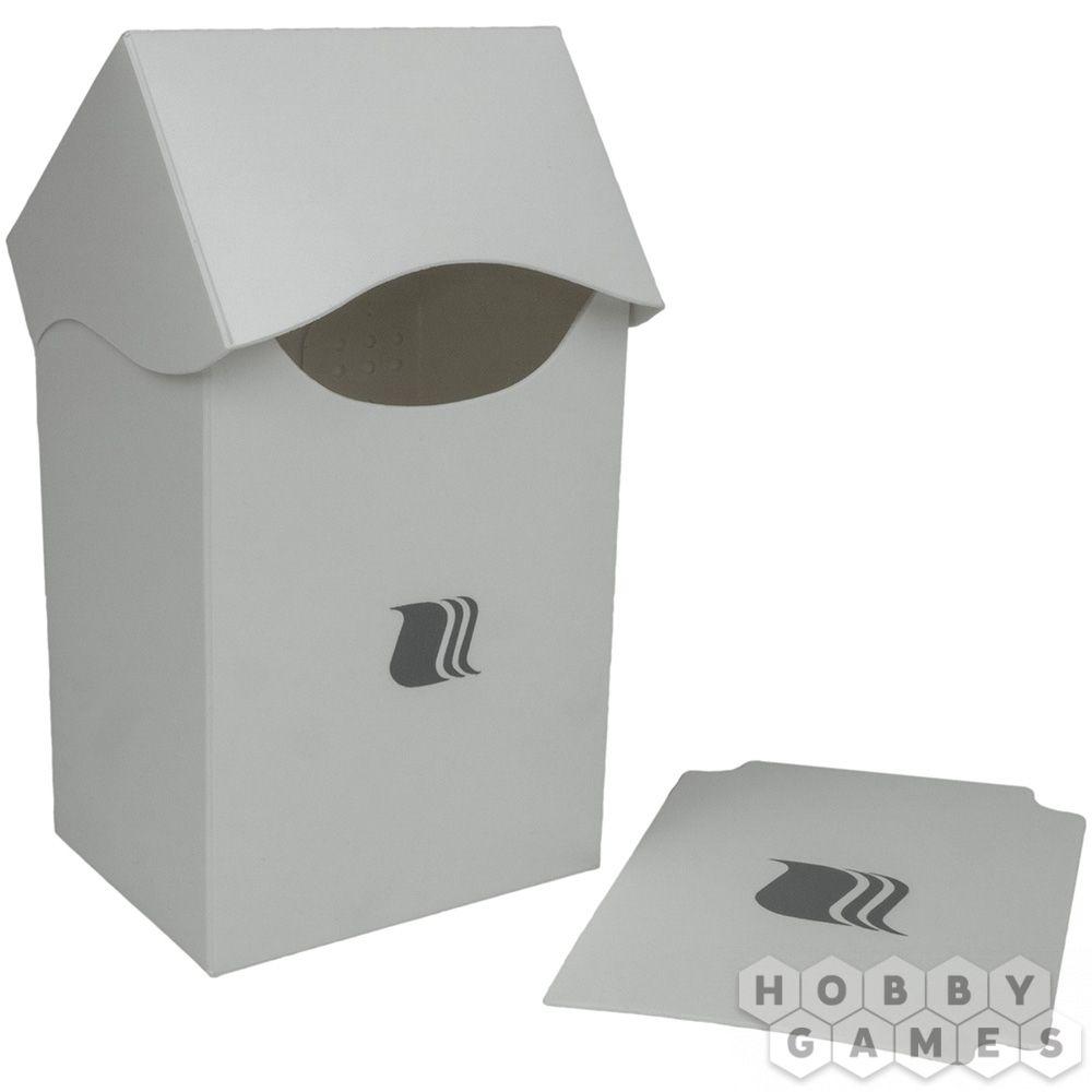 Пластиковая коробочка Blackfire вертикальная - Белая (80+ карт)