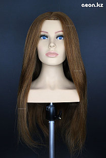 Голова-манекен AEON каштан волос натуральный (100%) - 60 см