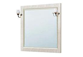 Зеркало "Патина 1000 свет" белое золото 13946