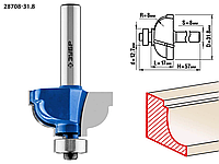 Фреза кромочная калевочная №7, ЗУБР 31.8 x 17 мм, радиус 8 мм, по дереву (28708-31.8)