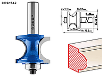 Фреза полустержневая с подшипником, ЗУБР 34.9 x 27 мм, радиус 9.5 мм, по дереву (28722-34.9)
