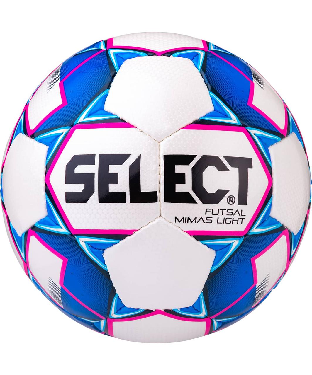Мяч футзальный Futsal Mimas Light 852613, №4, белый/синий/розовый Select