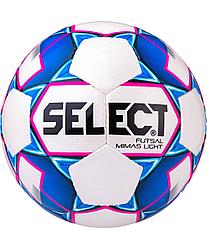 Мяч футзальный Futsal Mimas Light 852613, №4, белый/синий/розовый Select