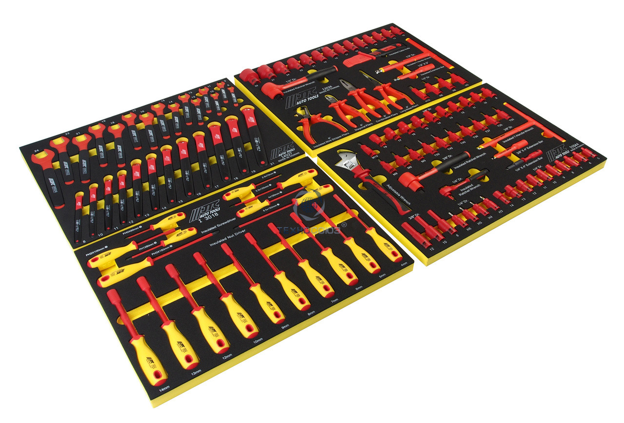 JTC-I4115S Комплект наборов изолированных инструментов, 115 предметов JTC - фото 1 - id-p83111425
