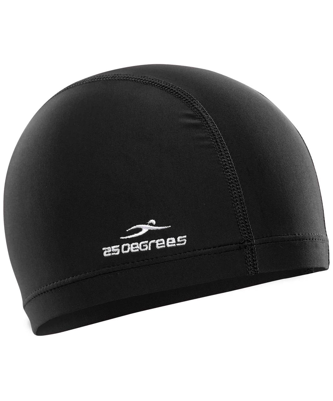 Шапочка для плавания Comfo Black, полиэстер, детская 25Degrees