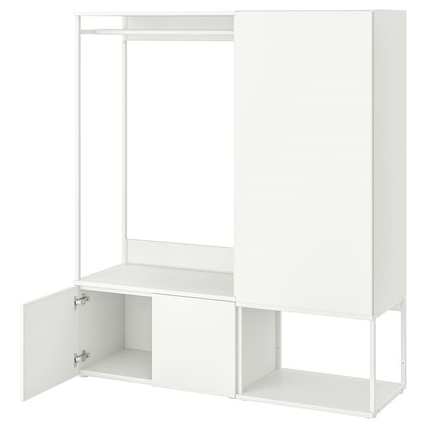 Гардероб 3-дверный ОПХУС Фоннес белый 140x42x161 см ИКЕА, IKEA