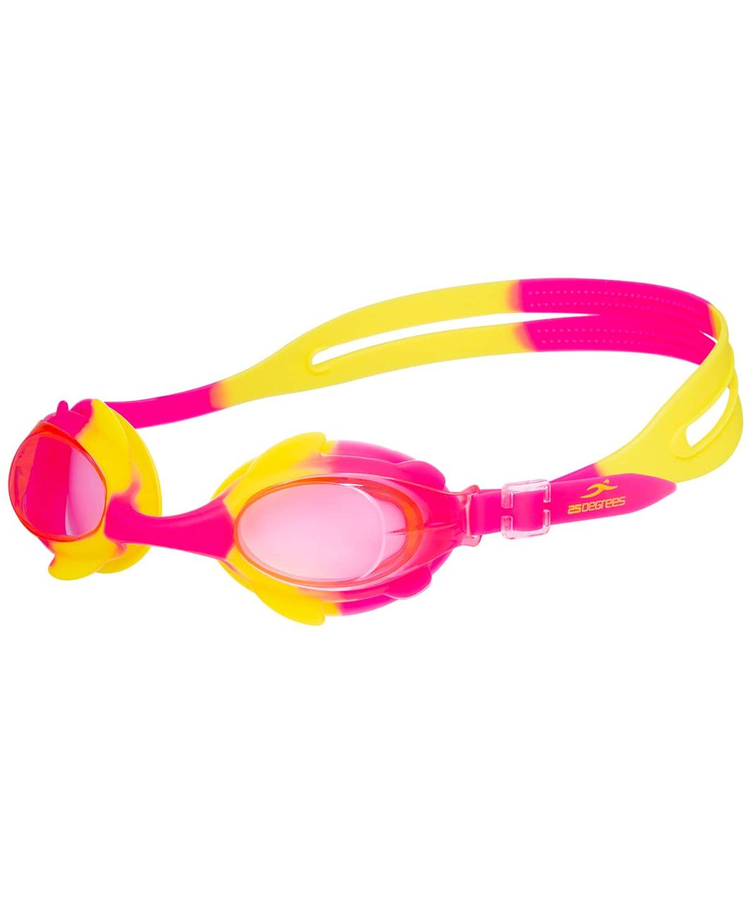 Очки для плавания Yunga Pink/Yellow, детские 25Degrees