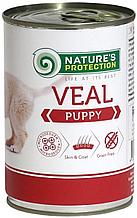 450883 Nature’s Protection Puppy Veal, влажный корм для щенков всех пород, телятина, банка 800гр.
