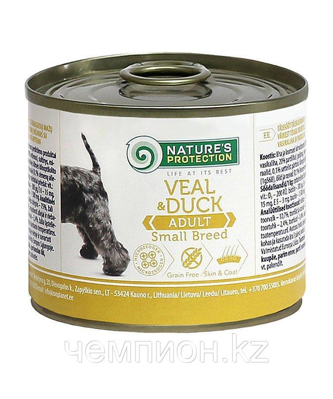 450968 N’sP Adult Small Breeds Veal & Duck, влажный корм для собак, телятина с уткой, банка 400гр.