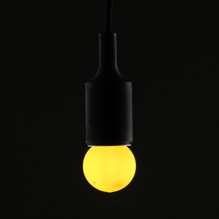 Лампа светодиодная декоративная Luazon Lighting, G45, 5 SMD2835, для белт-лайта, желтый