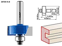 Фреза фальцевая, ЗУБР 31.8 x 12.7 мм, хвостовик 8 мм, по дереву (28758-31.8)