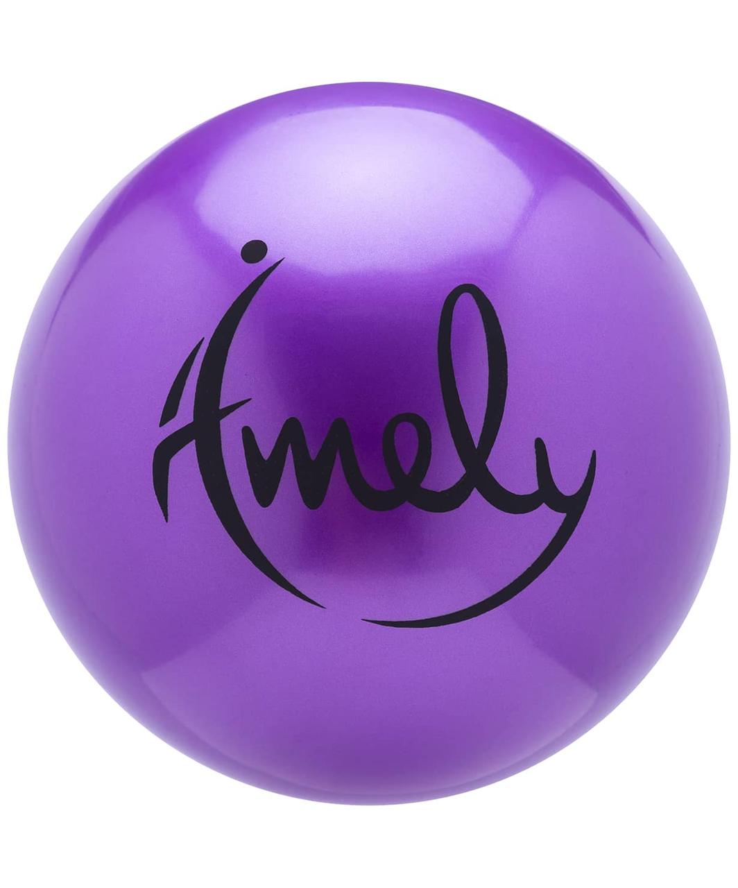 Мяч для художественной гимнастики AGB-301 15 см, фиолетовый Amely