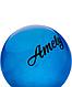 Мяч для художественной гимнастики AGB-102 19 см, синий, с блестками Amely, фото 2