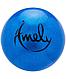 Мяч для художественной гимнастики AGB-303 15 см, синий, с насыщенными блестками Amely, фото 2