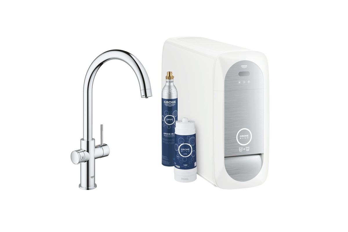 Смеситель для кухни с функцией газирования воды GROHE Blue Home 31455000