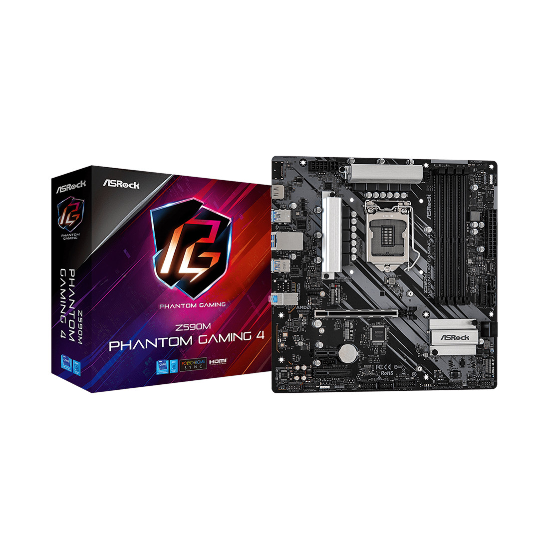Материнская плата ASRock Z590M PHANTOM GAMING 4