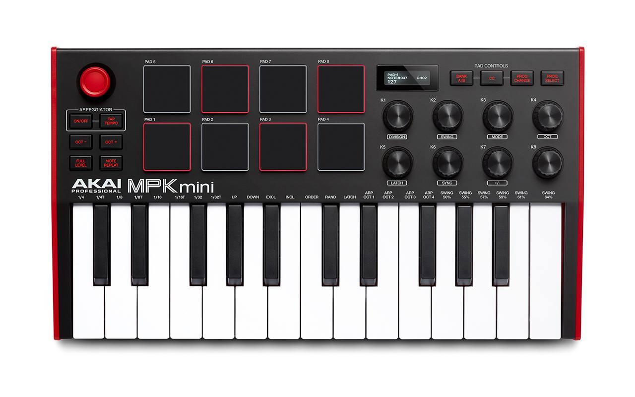 MIDI-клавиатура AKAI MPK MINI MK3 - фото 1 - id-p91443849