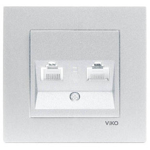 ЭЛЕКТРИЧЕСКИЙ КОМПЬЮТЕРНАЯ+ТЕЛЕФОННАЯ РОЗЕТКА NOVELLA GUMUS VIKO