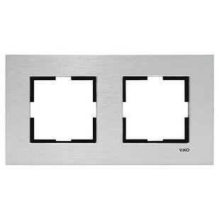 ЭЛЕКТРИЧЕСКИЙ МЕТАЛЛИЧЕСКАЯ ДВОЙНАЯ ГОРИЗОНТАЛЬНАЯ РАМКА NOVELLA GUMUS VIKO