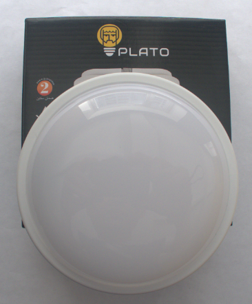 Светильник светодиодный НПП 20W круг белый с датчиком PLATO - фото 1 - id-p85536089