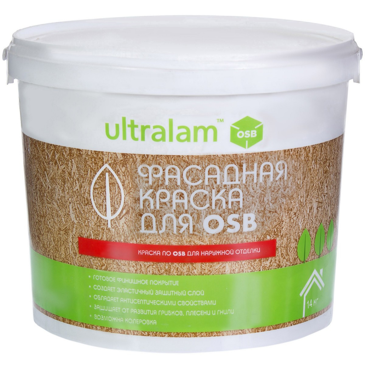 Ultralam - Фасадная краска для OSB 14 кг