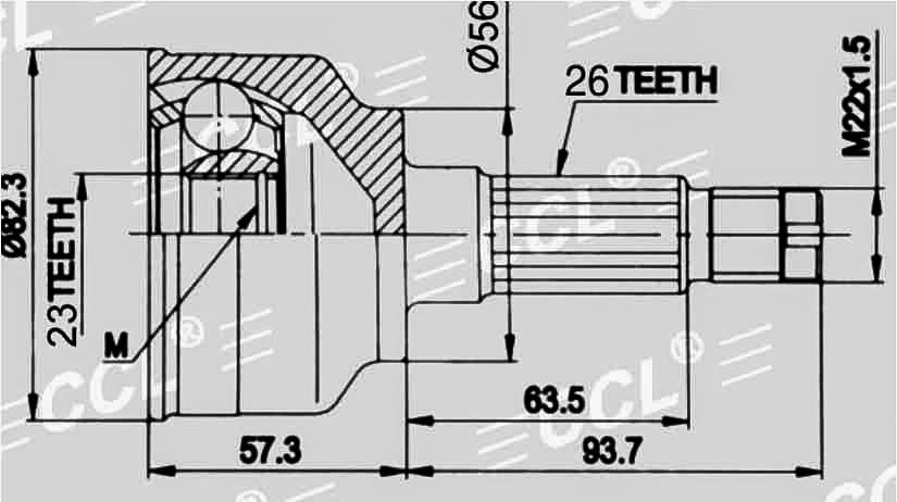 ШРУСы(граната) Mazda MZ-006 Capella 626 GD 1,6 1,8 1987-1994 наружный правый и левый