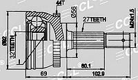 ШРУСы(граната) Nissan NI-053A Primera P11 2,0 ABS EUR 1996-2001 наружный правый и левый