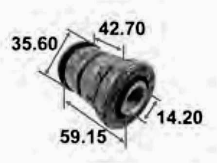 Сайлентблок Toyota AAMTO1035 Corona AT190 1,6/2,0; EXSIOR 1994-1997 переднего рычага, передний